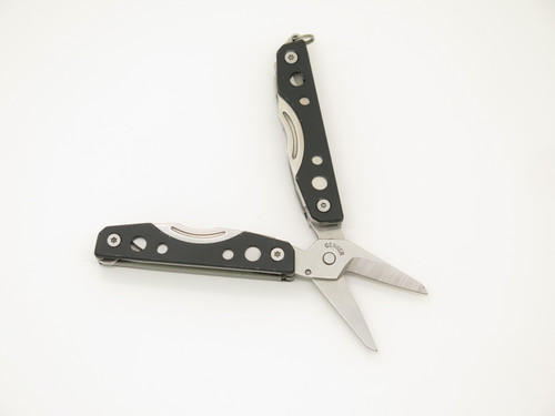 Gerber Shortcut 2.5" Black Metal Multi Tool Scissors Folding Pocket Knife
