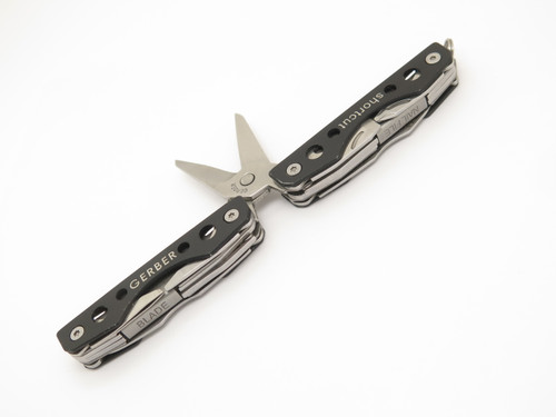 Gerber Shortcut 2.5" Black Metal Multi Tool Scissors Folding Pocket Knife