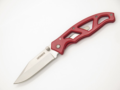 Gerber Paraframe 4660417A Red 4.12" Framelock Folding Pocket Knife