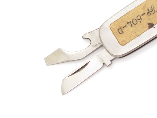 Vtg 1970s P-604-D Mini 1.75" Seki Japan Stainless Folding Pocket Knife Keychain