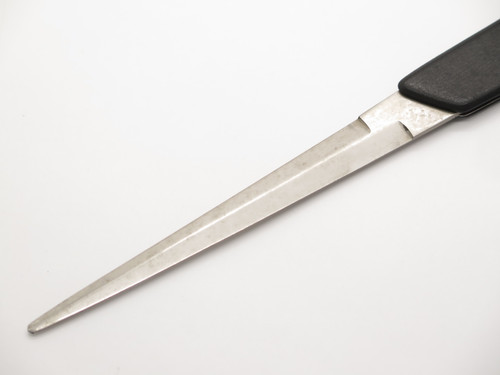 Vintage 1970s P-708/E Seki Japan Black 8.37" Desk Letter Opener Folding Knife