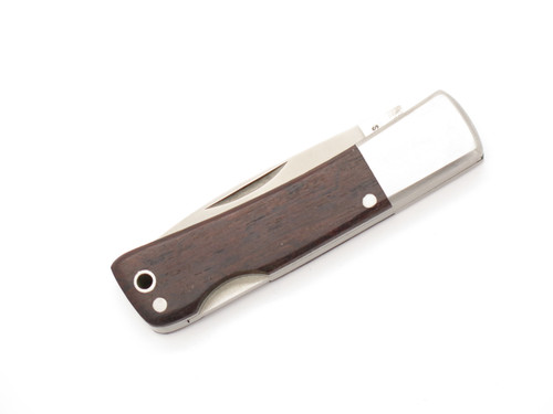 Vintage 1980s Taiyo Seki Japan 3" Wood Stainless Lockback Folding Pocket Knife