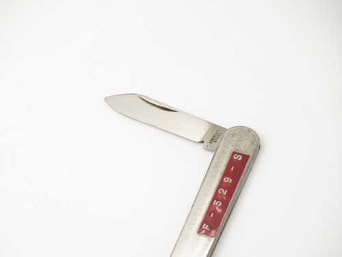 Vintage 1970s F-529-S Seki Japan Stainless 9.5" Desk Letter Opener Folding Knife