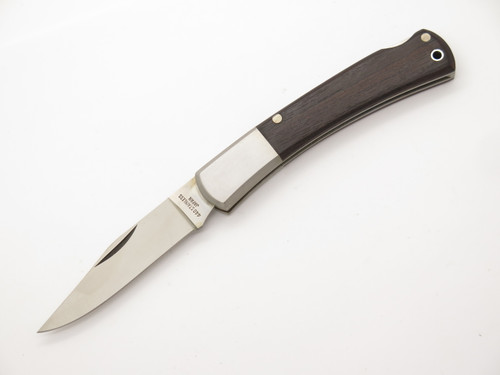 Vintage '80s Taiyo Seki Japan 3.75" Wood Stainless Lockback Folding Pocket Knife