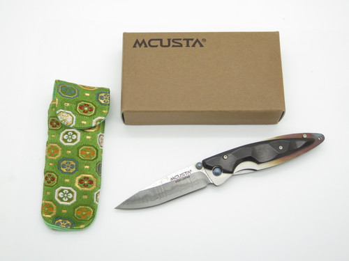 Mcusta Seki Japan Kasumi MC-73D Ebony Damascus Gentleman Folding Pocket Knife