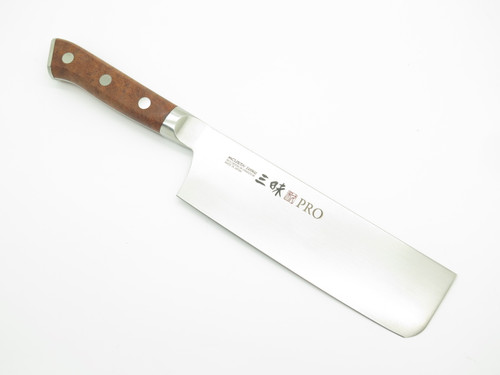 Mcusta Zanmai HK3008M Burl Seki Japan Nakiri 160mm Kitchen Cutlery Chef Knife