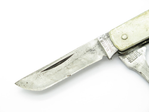 Vintage Ulster Dwight Divine & Sons Metal Handle Folding Pocket Knife