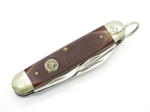 Vintage Ulster USA 3.75" Folding Camp Boy Scout Pocket Knife Bottle Opener