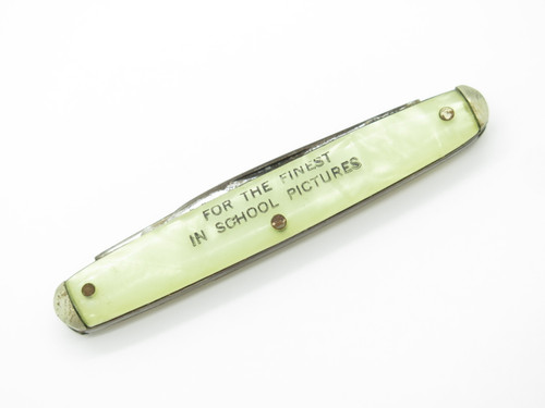 Vintage Kutmaster Utica USA School Pictures Advertising Folding Pocket Knife