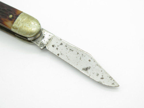 Vintage Ulster 63 USA 3.625" Whittler Stockman Folding Pocket Knife