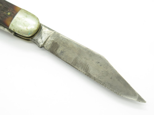 Vintage Ulster 63 USA 3.625" Whittler Stockman Folding Pocket Knife