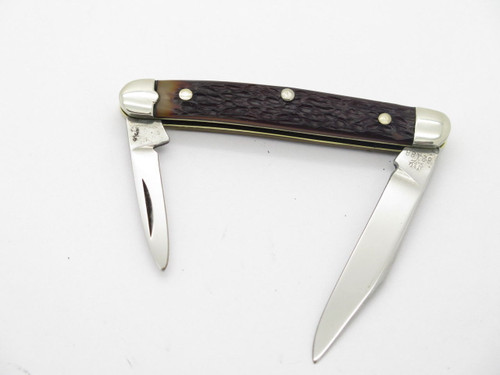 Vtg 1970s Boker USA Tree Brand 8288 2 Blade Pen Folding Pocket Knife
