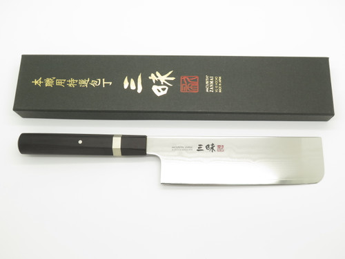 Mcusta Zanmai HZ3-3008D Seki Japan 065mm Nakiri Japanese Damascus Kitchen Knife