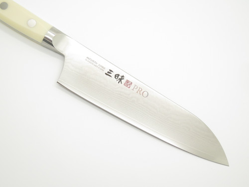 Mcusta Zanmai HK-3003D Seki Japan 180mm Japanese Damascus Kitchen Santoku Knife