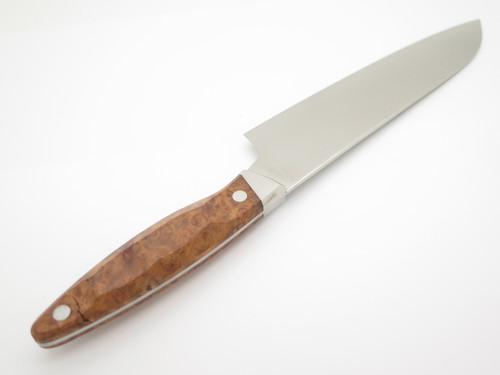 Mcusta Zanmai Pro Seki Japan 180mm Burl Japanese Damascus Kitchen Santoku Knife