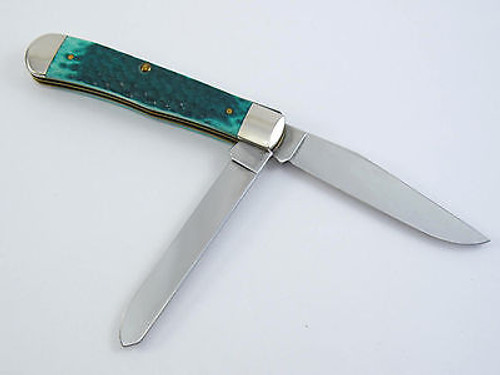 2003 Case XX 6254 91181 1st Edition Jade Trapper Folding Pocket Knife