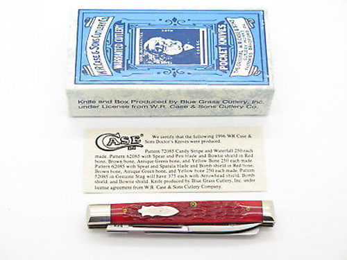 Case Classic XX 62085 Red Bone Doctor Physicians Folding Pocket Knife