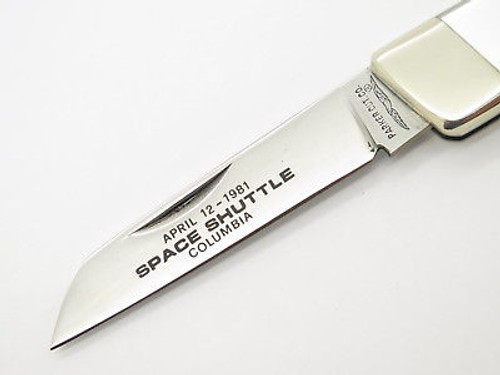 VINTAGE '81 PARKER SEKI JAPAN COLUMBIA SPACE SHUTTLE PEARL FOLDING POCKET KNIFE