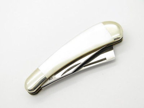 Vtg Parker Eagle Seki Japan Straight Razor Pearl MOP Folding Pocket Knife