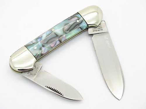 Vtg 1980s Bulldog Brand Peacock Prototype Canoe Folding Pocket Knife