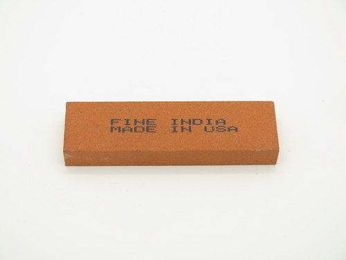 Vintage Fine India 3" Made in USA Knife Blade Sharpening Stone