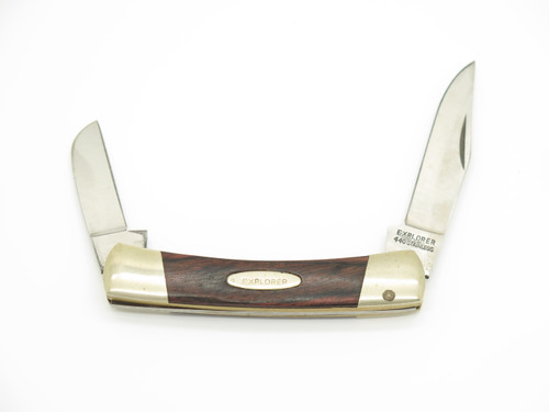 Vintage 1980s Explorer 11-378 Seizo Imai Seki Japan Wood 3.25" Folding Knife