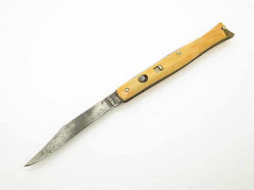 Vintage 1930s-50s Edgemaster USA 4" Fish Tail Automatic Switchblade Folding Knife