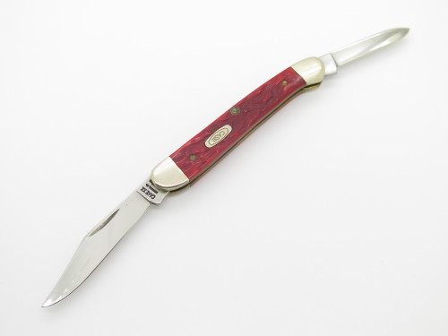 Vintage 1993 Case XX DR62109X USA Red Jigged Bone Handle Folding Pocket Knife