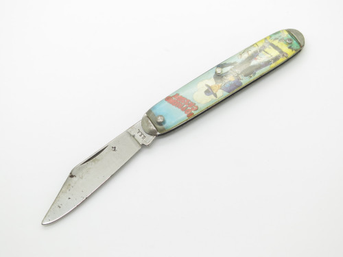 Vintage Hopalong Cassidy Western USA Novelty Knife Co. 3.5" Folding Pocket Knife