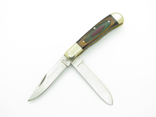 Vintage Frost Cutlery Seki Japan 3" Trapper Wood Handle Folding Pocket Knife