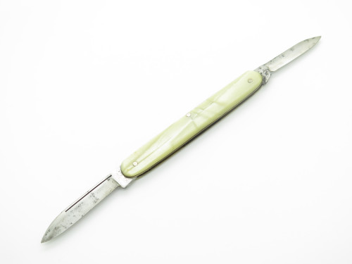 Vtg 1912-1950 Aerial Cutlery Synthetic Pearl Handle Folding Pocket Pen Knife