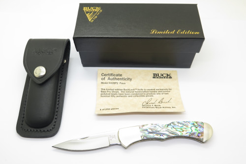 2005 Buck 532 Custom Bucklock Limited Paua Shell Folding Lockback Pocket Knife