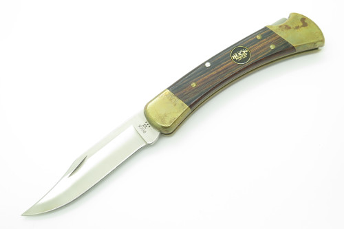 Vintage 2002 Buck 110 Folding Hunter 100th Anniversary Edition Lockback Knife