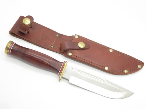Ontario P3 6310 Army-95 Quartermaster Combat Survival Fixed Blade Knife Leather