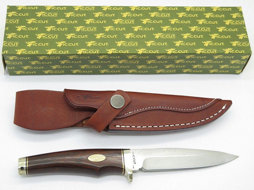 IC.Cut IC-601F Hiro Seki Japan VG-10 San Mai Damascus Fixed Blade Hunting Knife