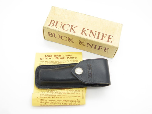1973 Buck 317 Trailblazer Folding Hunter Knife Sheath & Box & Paper (No Knife)