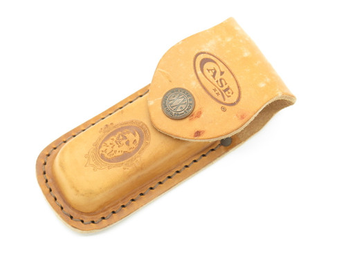 Case XX Trapper Leather 4 1/4" Folding Hunter Hunting Pocket Knife Sheath