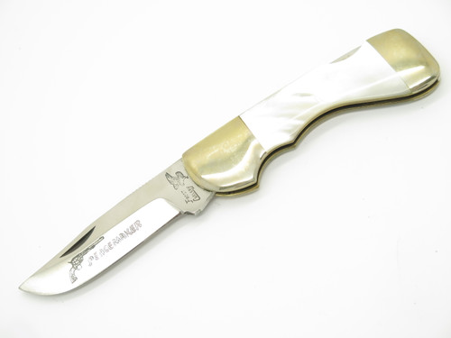 Vtg Frost Seizo Imai Seki Japan Peacemaker MOP Folding Lockback Pocket Knife