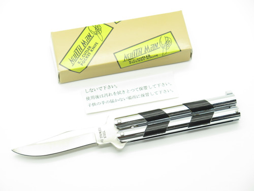 Vintage Kanetsune K.T. Cutler North Man Seki Japan 4.25" Silver Folding Balisong Butterfly Knife