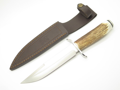 Vtg Hen & Rooster HR-5008 Spain Stag Hunting Fixed 6.75" Blade Knife