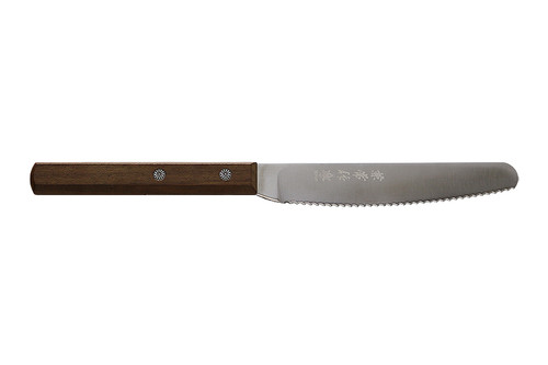 Kanetsune Seki Japan KC-343 AUS-8 Stainless Steel 110mm Serrated Kitchen Knife