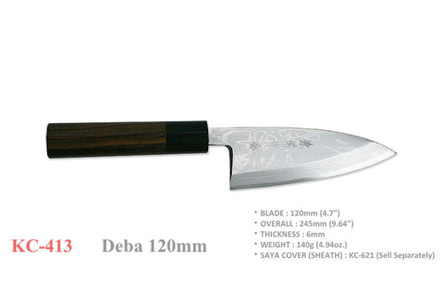 Kanetsune Seki Japan KC-413 Deba White Steel 120mm Kitchen Cutlery Chef Knife