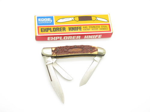Vintage Sharp 380 Tak Fukuta Seki Japan 3 blade Folding Pocket Knife Blem