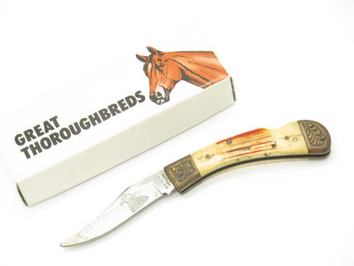 Vintage 1980s Parker Imai Seki Japan K542 Jigged Bone Folding Lockback Knife