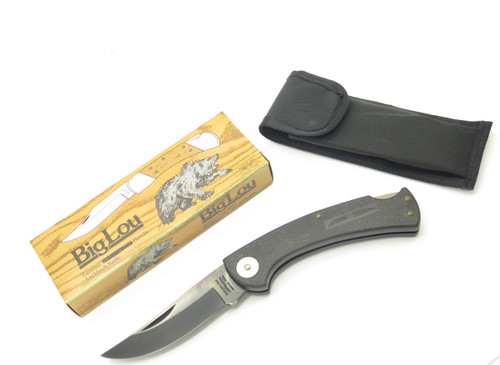 Vintage 1980s Parker Imai Seki Japan K115-D Black 4.62" Folding Hunter Knife