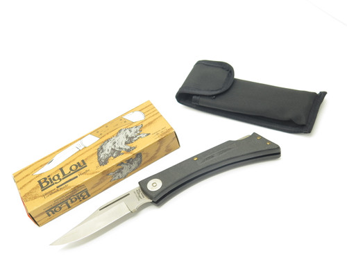 Vintage 1980s Parker Imai Seki Japan K267-D Black 5" Folding Hunter Knife