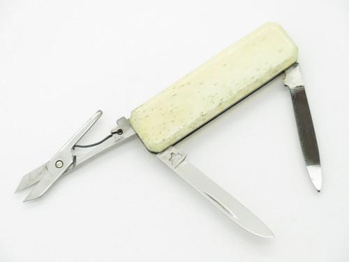 Vtg Parker Honest Abe Seki Japan Small Lobster Bone Folding Pocket Knife