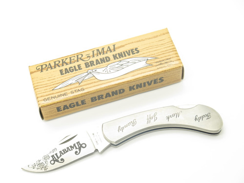 Vtg '80s Standing Stone Knife Parker Imai Seki Japan Alabama Country Music