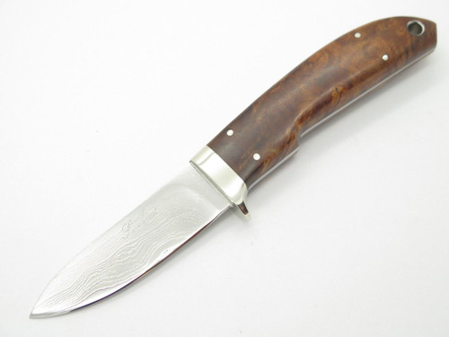 Seizo Imai Seki Custom Loveless Skinner Wood VG-10 Damascus Fixed Knife