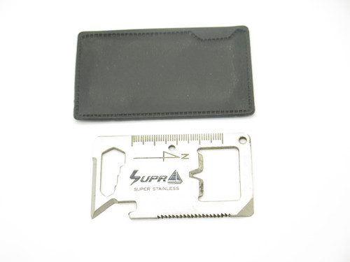 Vintage 1980s Valor Supr Seki Japan 2.75" Stainless Multi Tool Card Knife